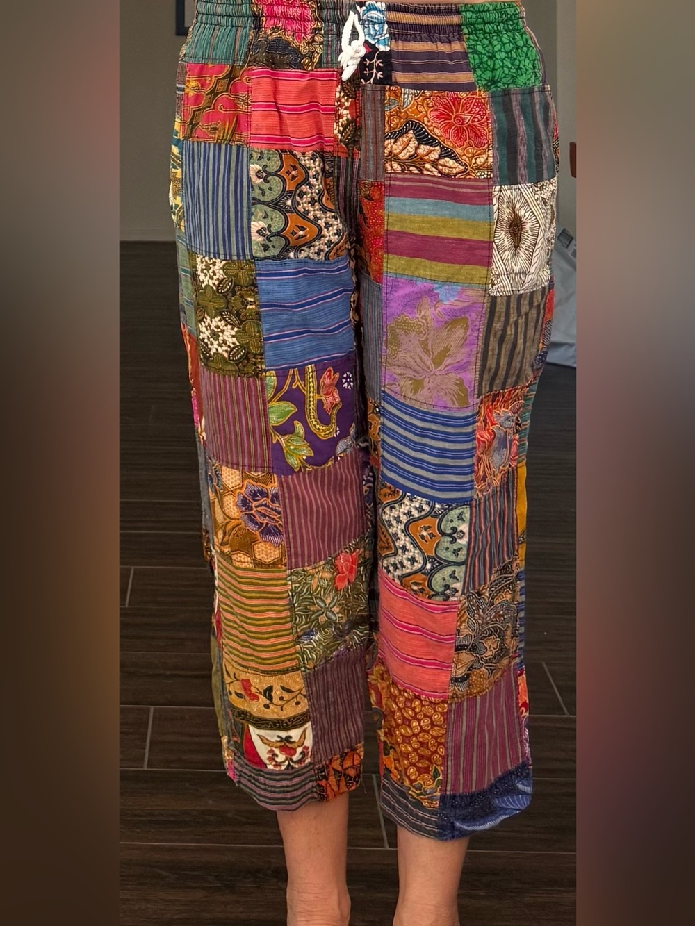 🌈✨ PLEUMJIT HANDMADE Patchwork Cotton Harem Pants ✨🌈